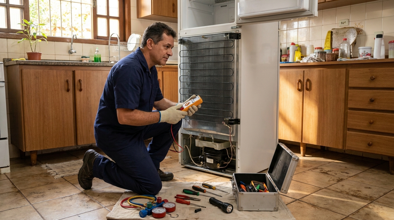 Manutenção na Refrigeração no Areão, Taubaté‑SP
